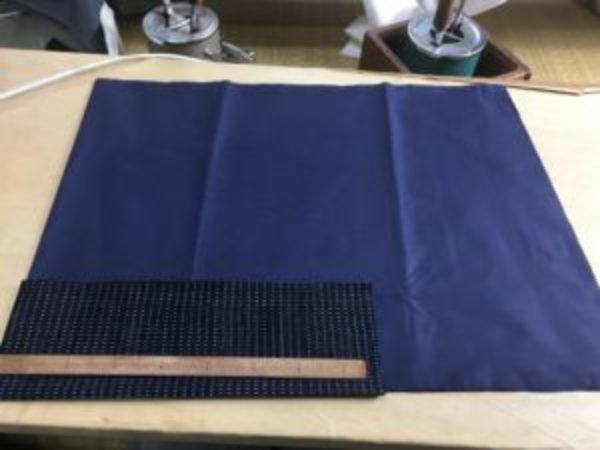 袖口回し縫い袷男着物