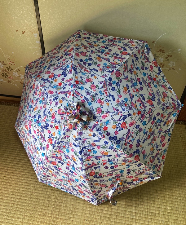 着物リメイク　日傘始めました